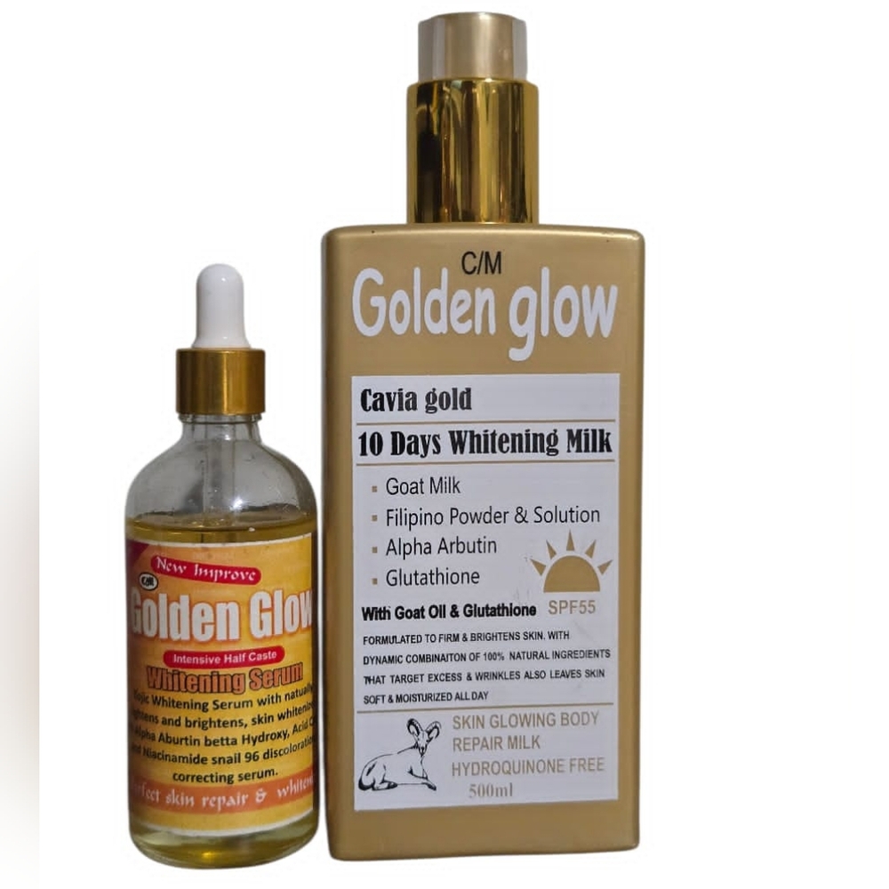 Golden Glow Caviar Gold Brightening Body Lotion And Serum